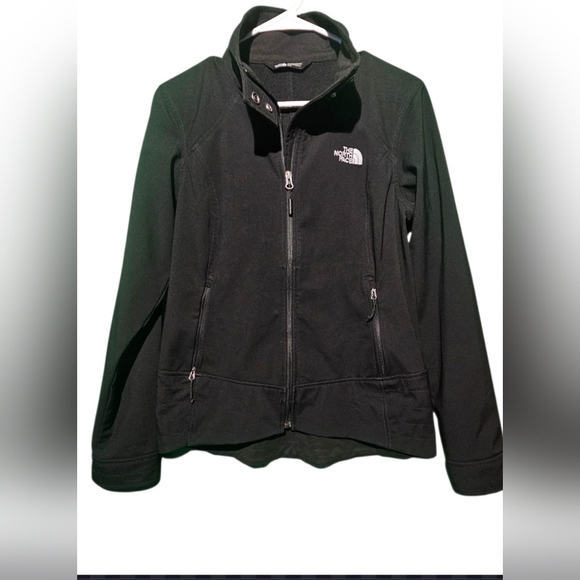 The North Face Women's Black Jacket Size Medium EUC PTP 19 - Picture 3 of 5